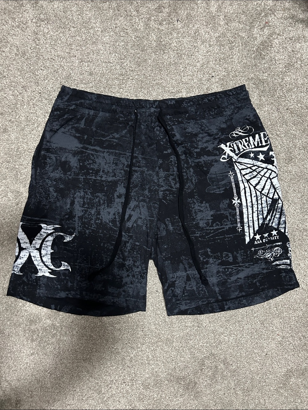 Vintage Xtreme Couture Baggy Affliction Style Sweat Shorts